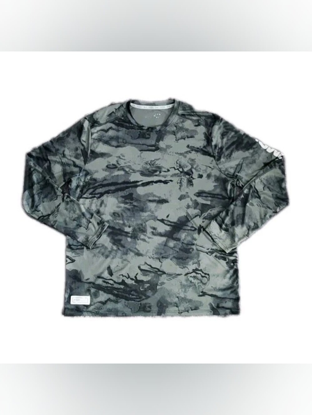 Under Armour ISO-Chill Fish Long Sleeve Shirt Men's XL Gray Camo